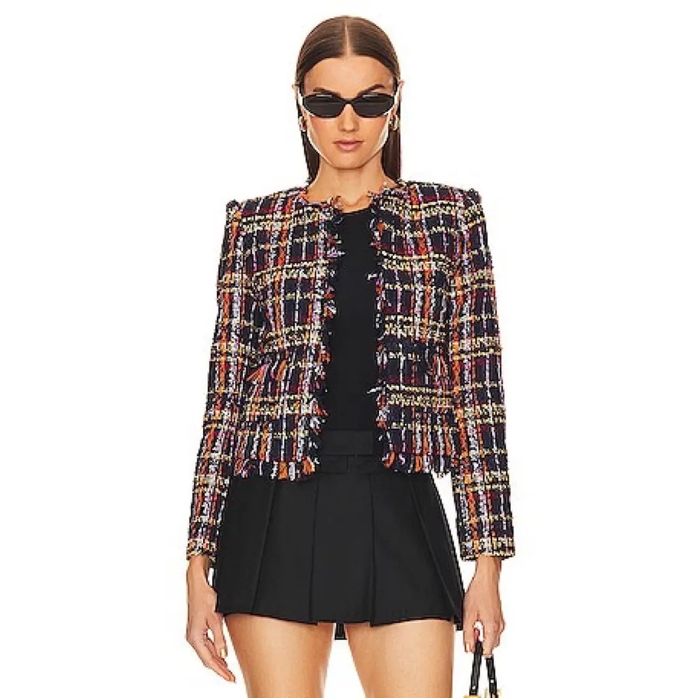L’AGENCE tweed blazer
